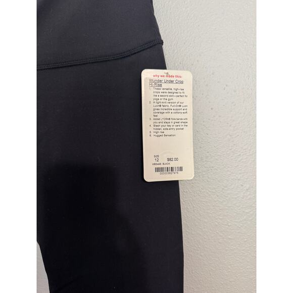 Lululemon Wunder Under Crop 12 NWT - Picture 2 of 3